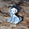 Zilveren bedel Puppy